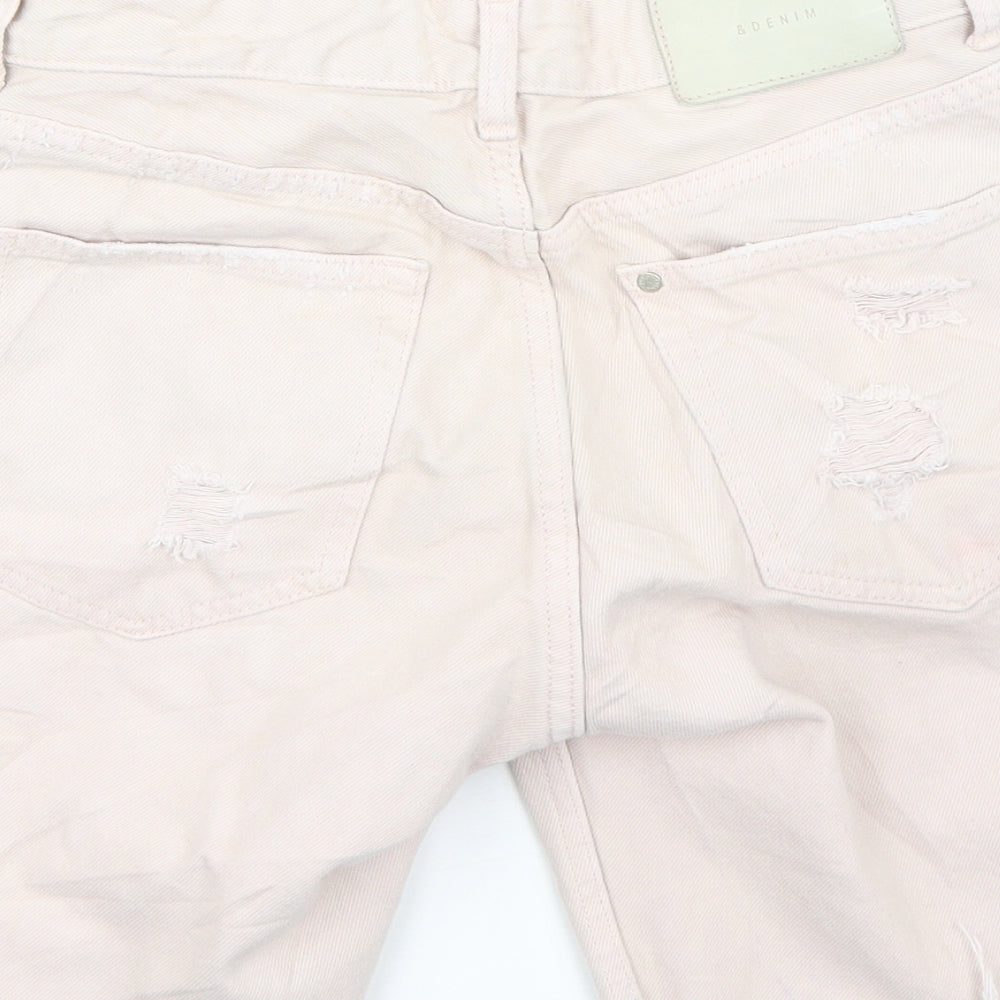 & denim Mens Ivory Bermuda Shorts Size 24