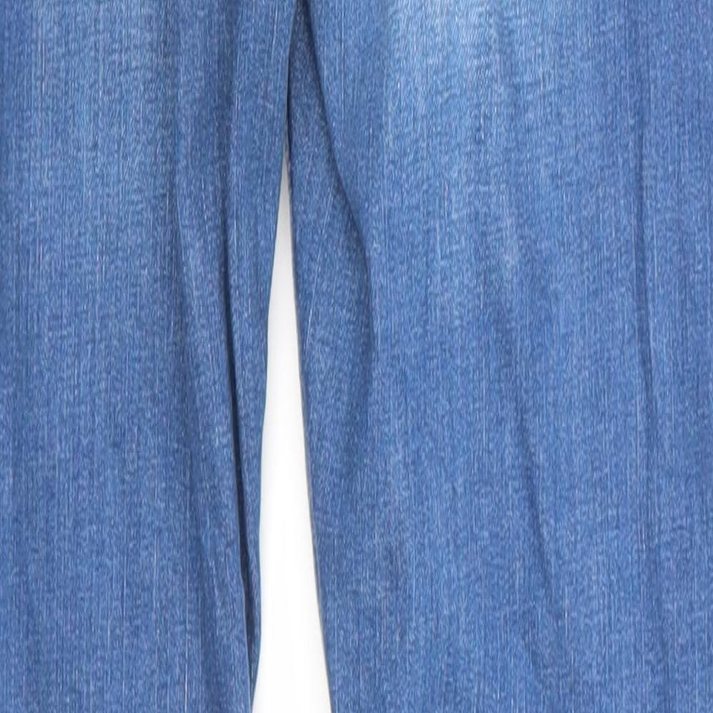 Topshop Womens Blue Denim Skinny Jeans Size 28 in L30 in