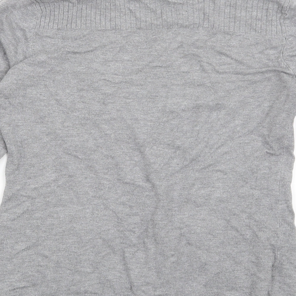 George Womens Grey Cardigan Jumper Size 8