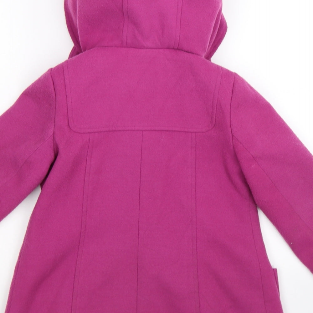 John Lewis Girls Pink Overcoat Coat Size 4 Years