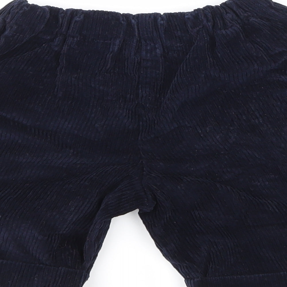 Preworn Womens Blue Corduroy Hot Pants Shorts