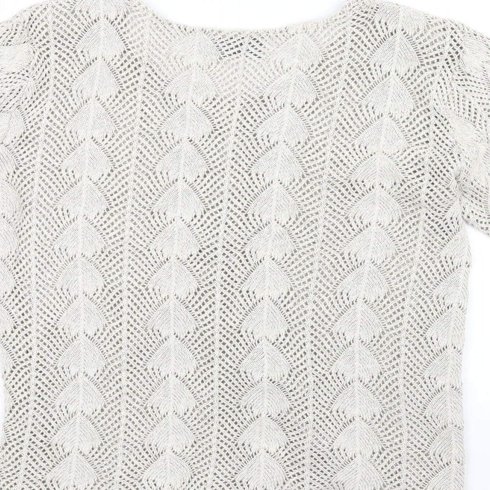 andrita Womens Beige Pullover Jumper Size M