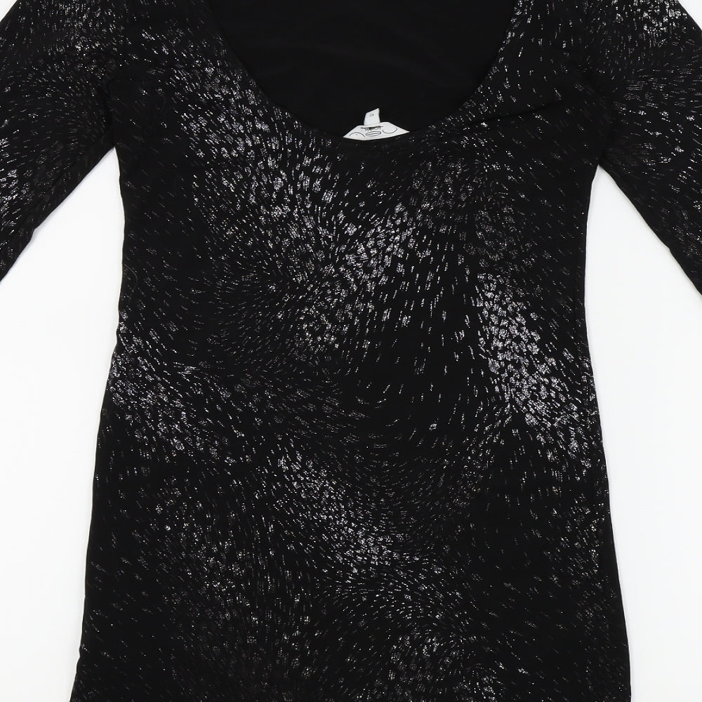 New Look Womens Black Bodycon Size 12