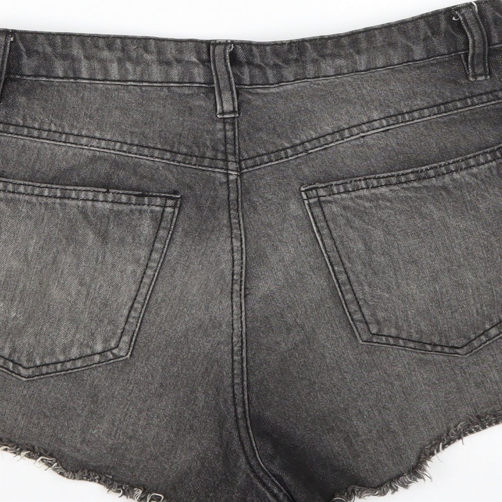FACTORIE Womens Black Cut-Off Shorts Size 10