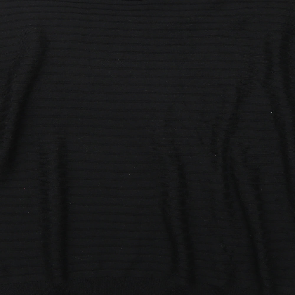 F&F Womens Black Henley Jumper Size M