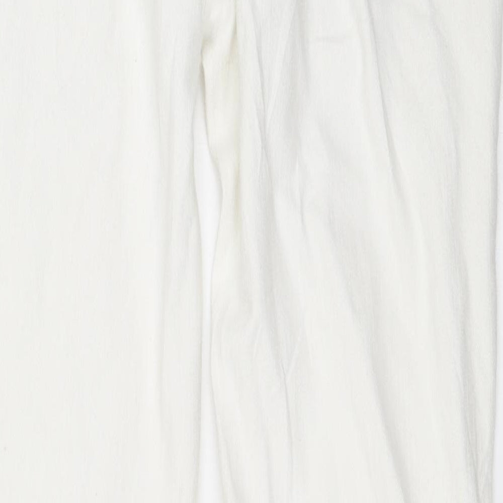 Matalan Womens White Denim Straight Jeans Size 14 L30 in