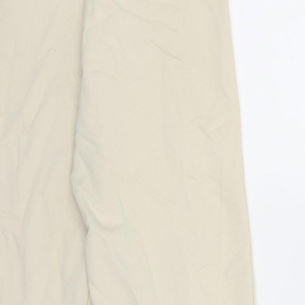 PRETTYLITTLETHING Womens White Trousers Size 4 L22 in