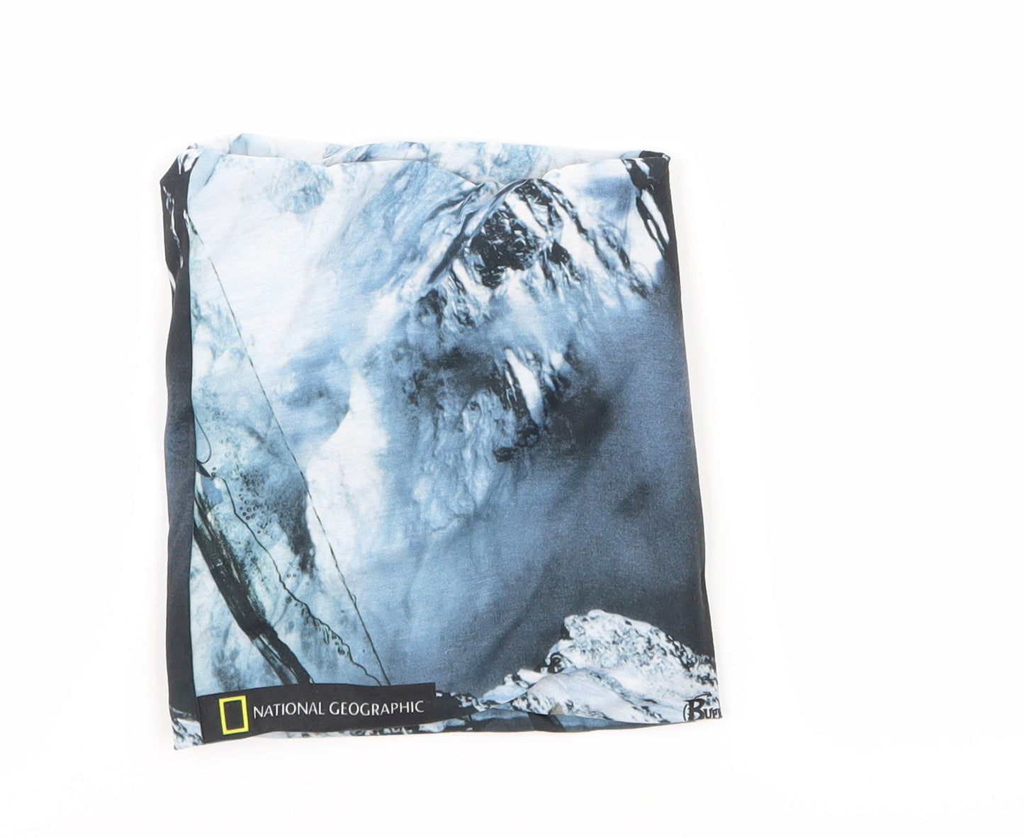 National Geographic Boys Blue Geometric Cowl/Snood Scarf One Size - Mountain Print