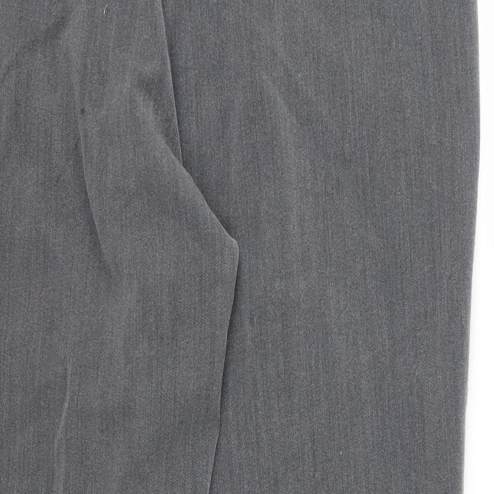 Vida Vi Womens Grey Rayon Trousers Size 14 L28 in