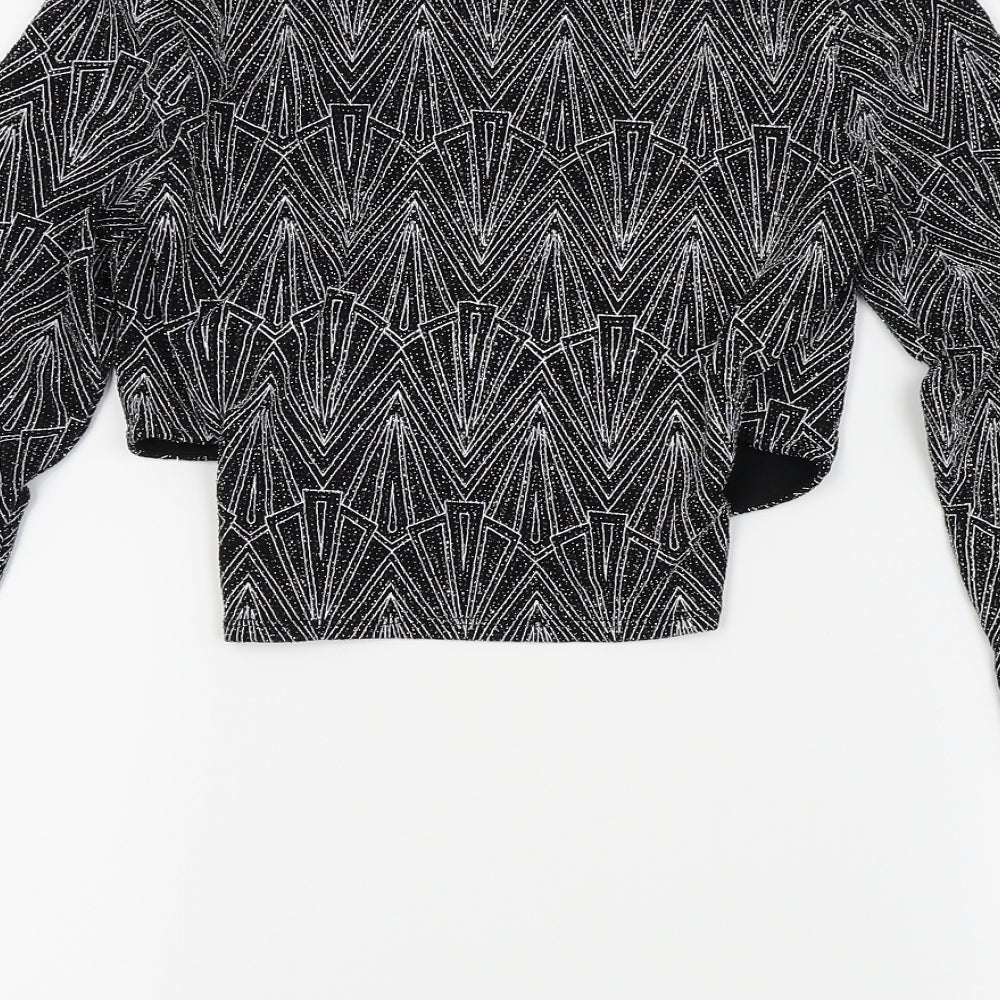 H&M Womens Silver Basic Blouse Size S