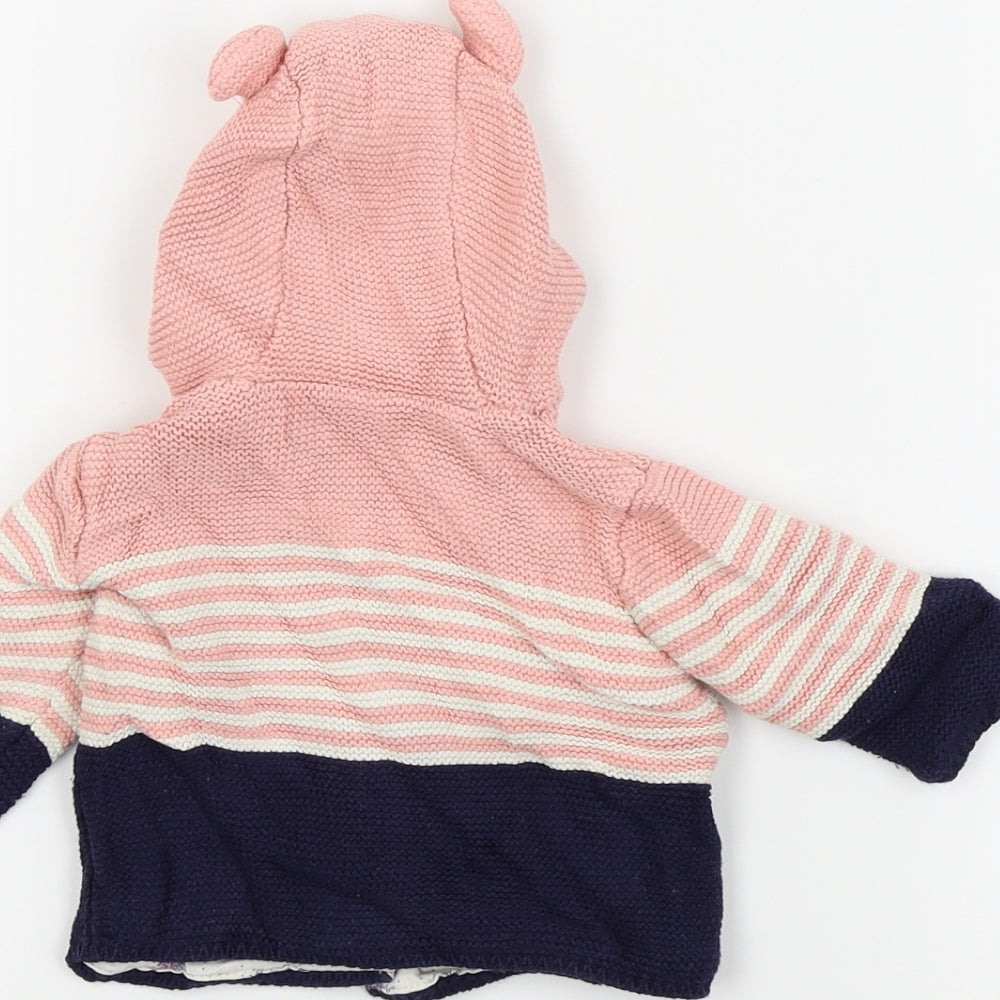 Mothercare Girls Pink Jacket Coatigan Size 0-3 Months