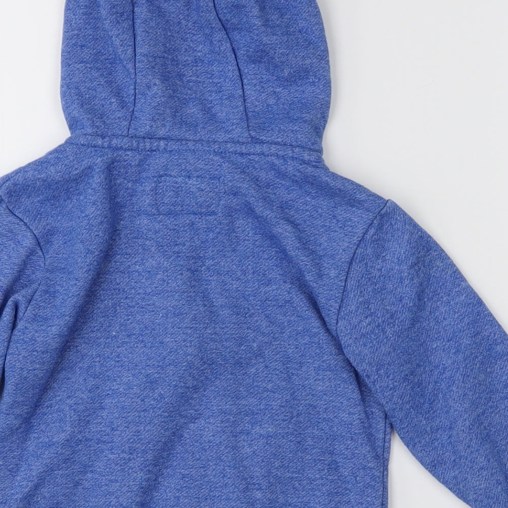 Mini Rebel Boys Blue Full Zip Hoodie Size 2-3 Years