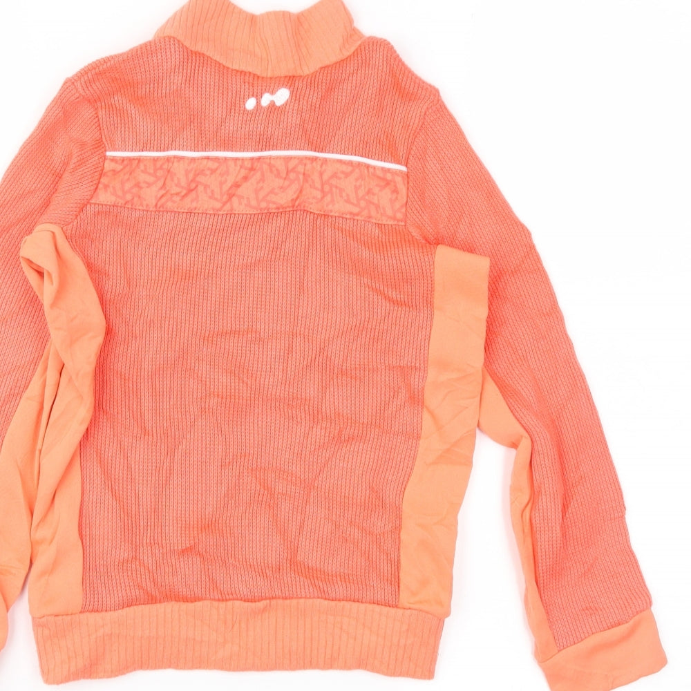 DECATHLON Boys Orange Pullover Jumper Size 6 Years