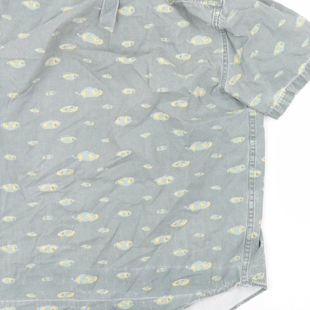 Altamont Mens Blue Button-Up Size L