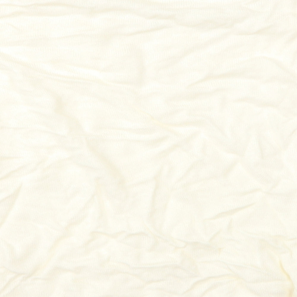 Classic Womens White Basic T-Shirt Size 16