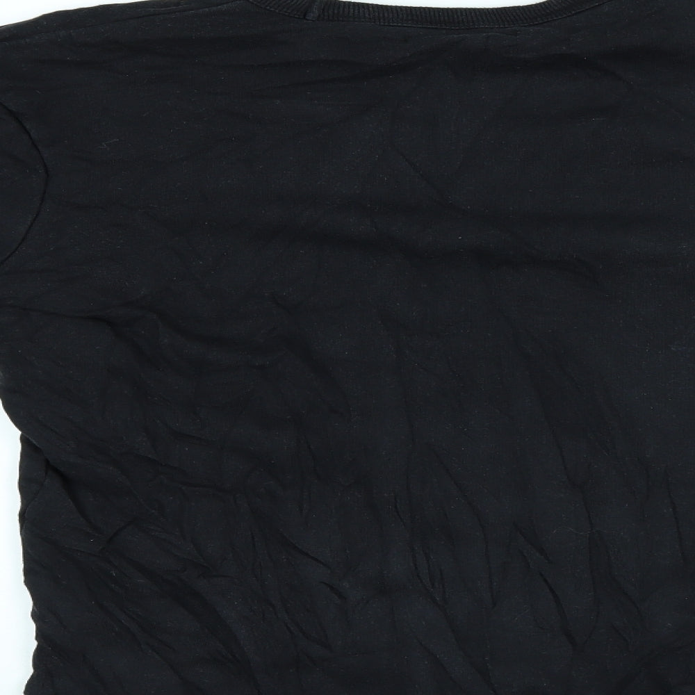 TU Mens Black Pullover Jumper Size S