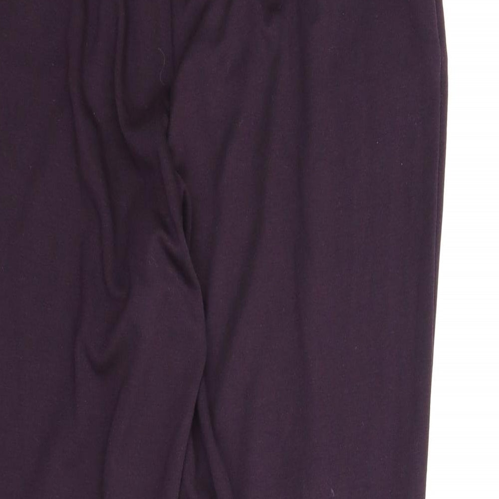 Preworn Womens Purple Capri Trousers Size 16 L26 in