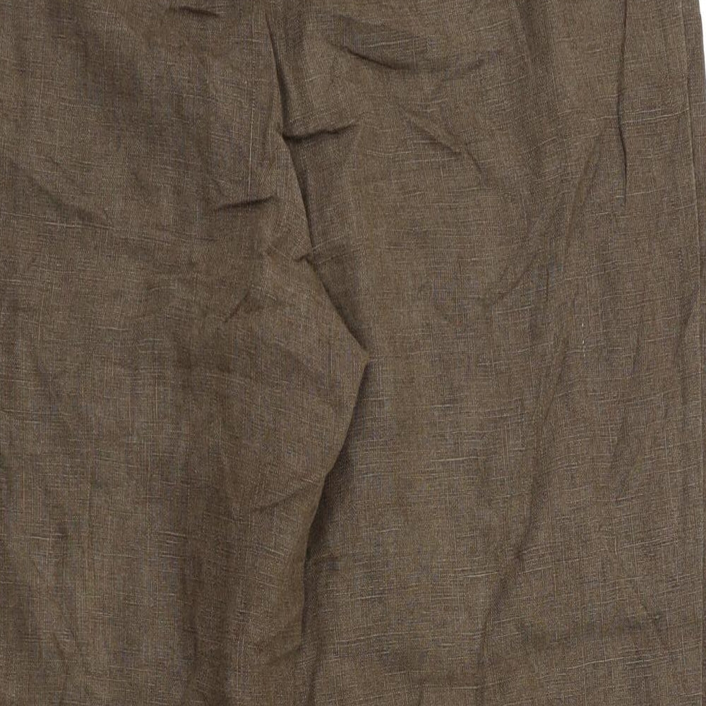 ST Womens Brown Trousers Size 42 L23 in