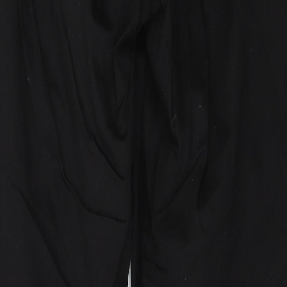 Linea Womens Black Trousers Size 10 L30 in - Rhinestone detail