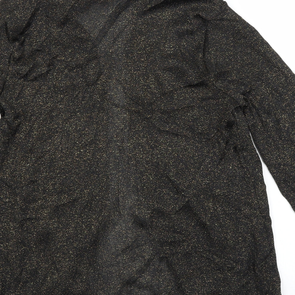 Marks and Spencer Womens Green Cardigan Jumper Size 8 - glittery
