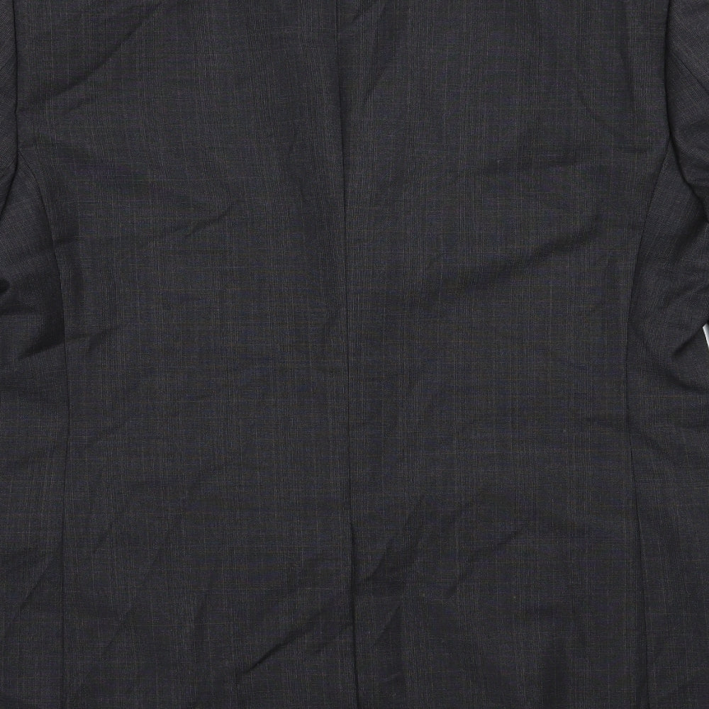 Marks and Spencer Mens Grey Striped Jacket Suit Jacket Size 42