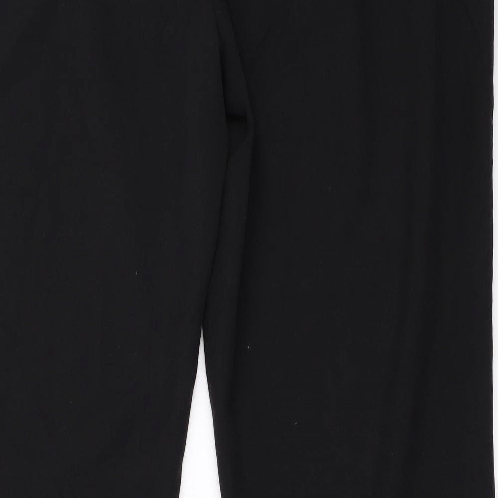 Papaya Womens Black Trousers Size 16 L24 in