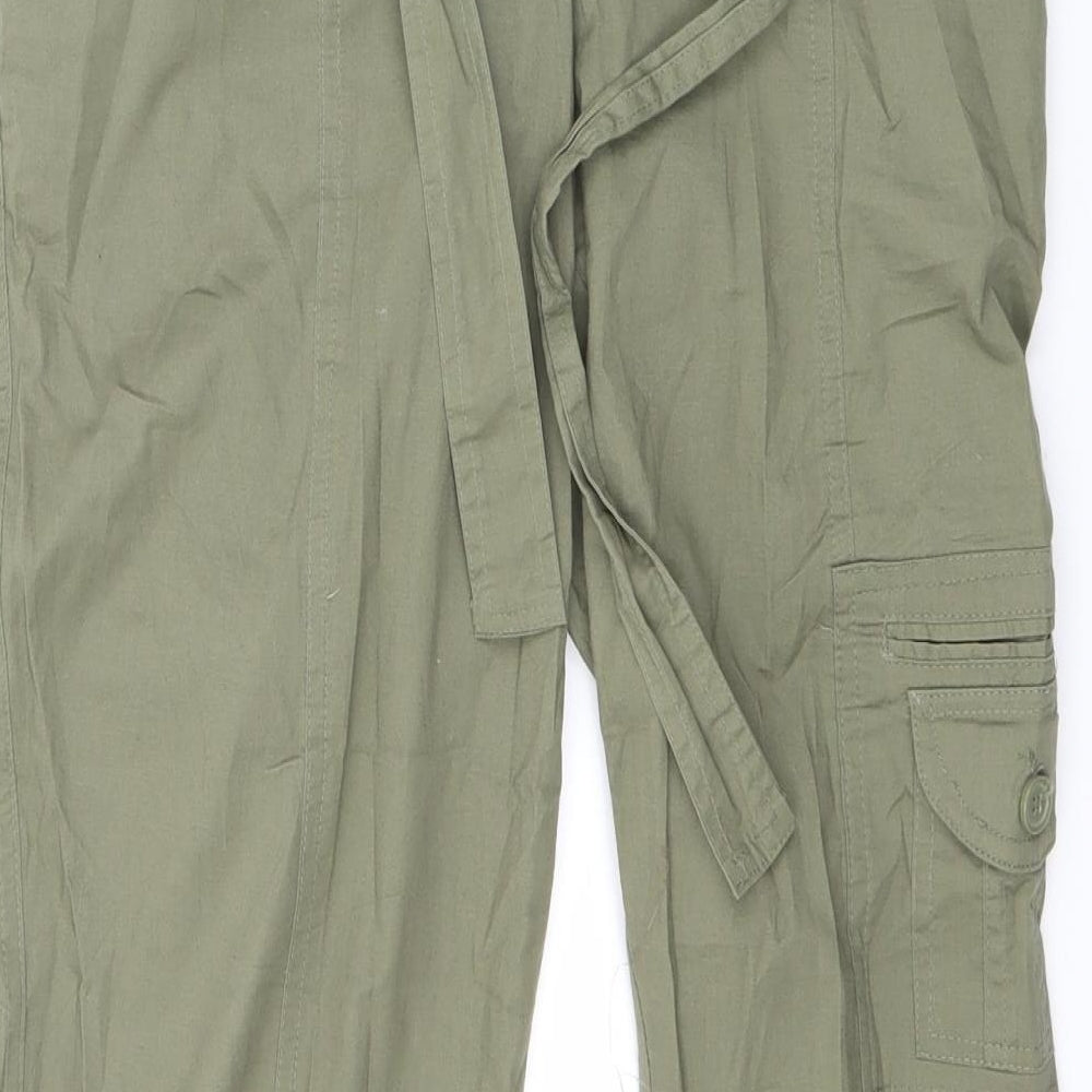 BPC Womens Green Rayon Trousers Size 36 L23 in