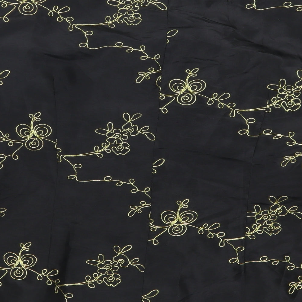 ISL Womens Black Geometric Jacket Size XL