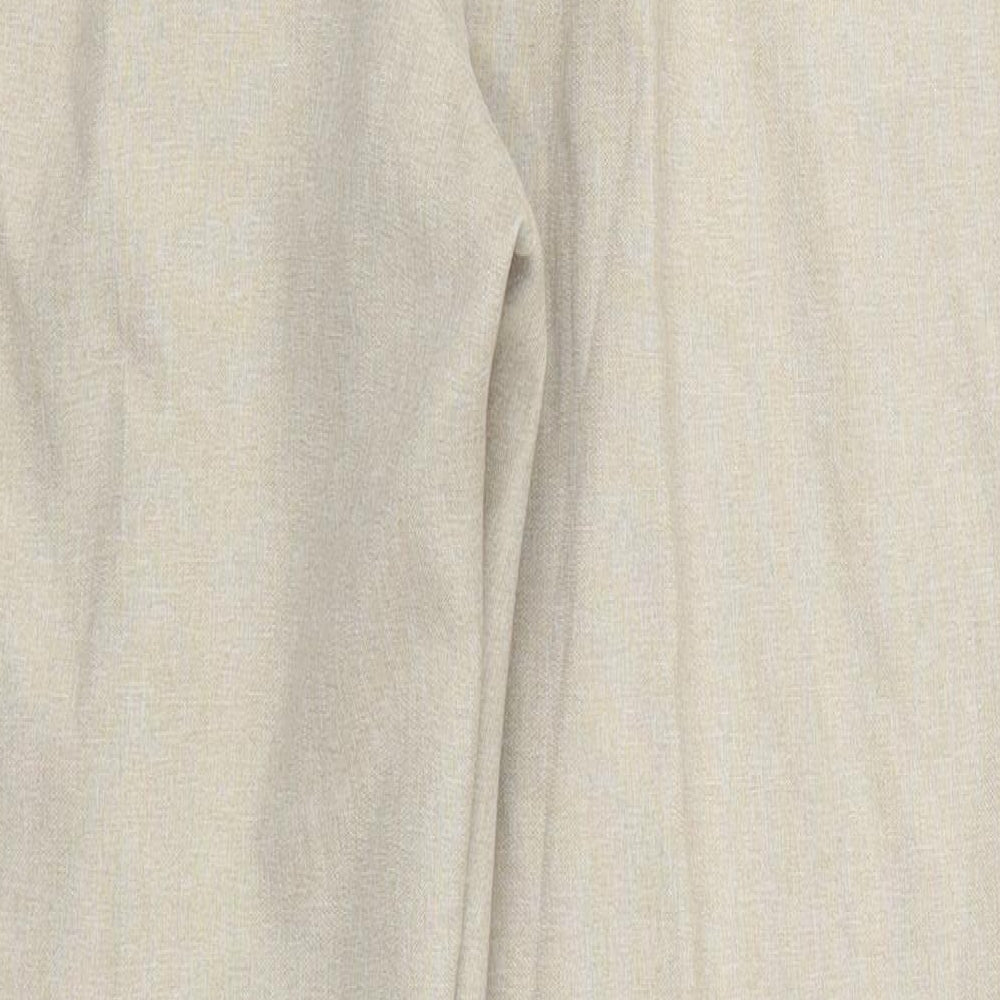 BHS Womens Beige Trousers Size 14 L25 in