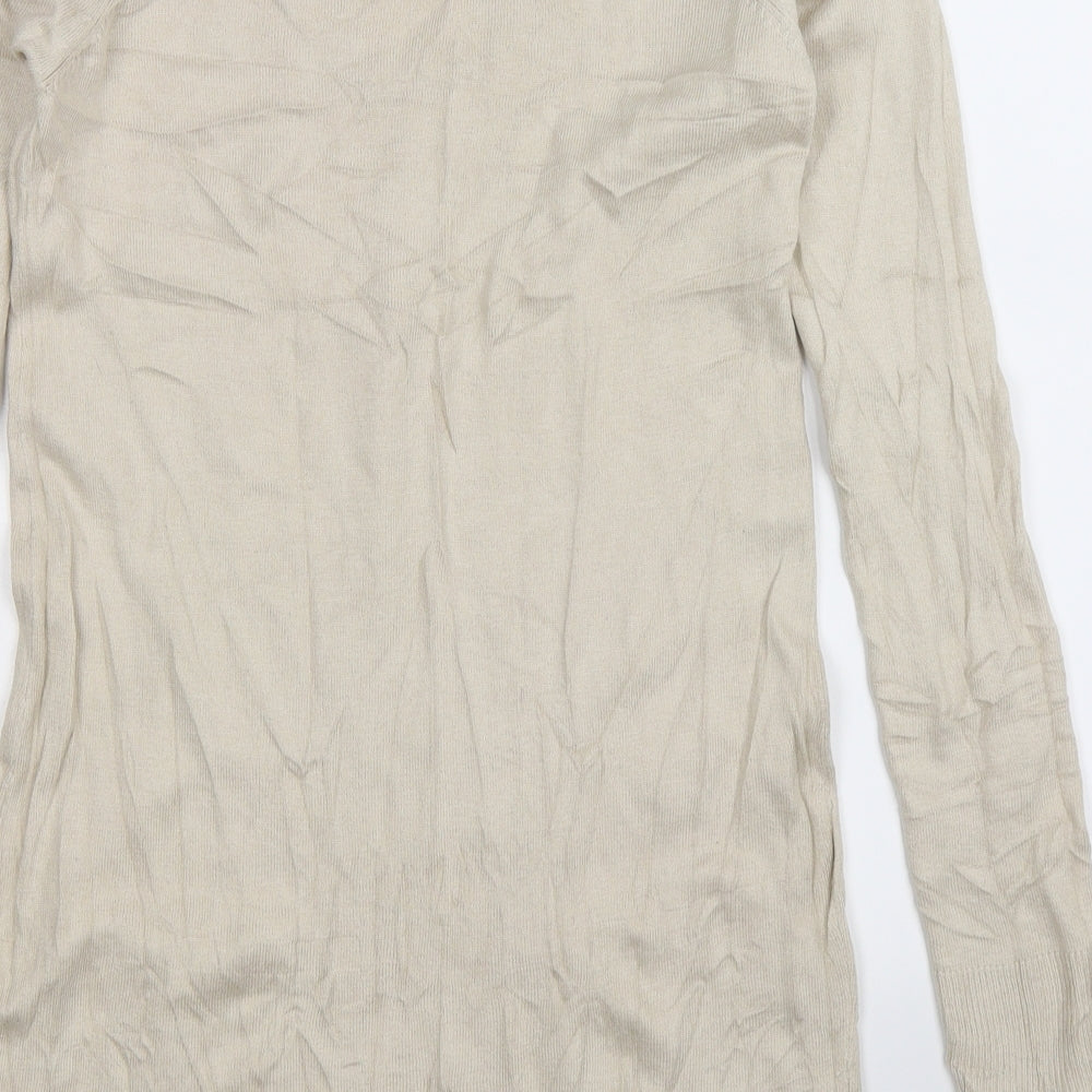 Dorothy Perkins Womens Beige Knit Pullover Jumper Size 10