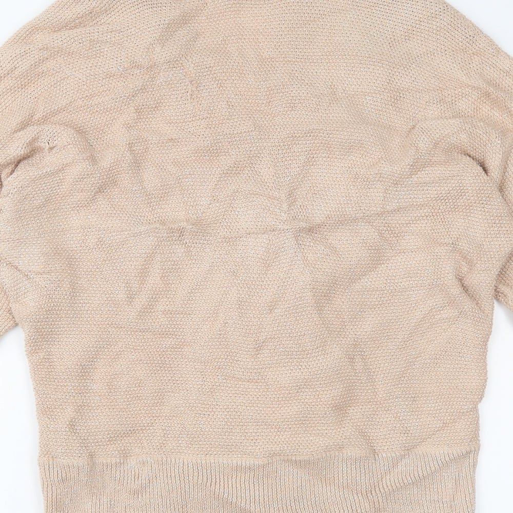 m&s Womens Pink Wrap Jumper Size 18