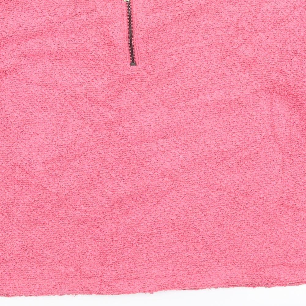 New Look Womens Pink Pullover Jumper Size 6 - crop jumper
