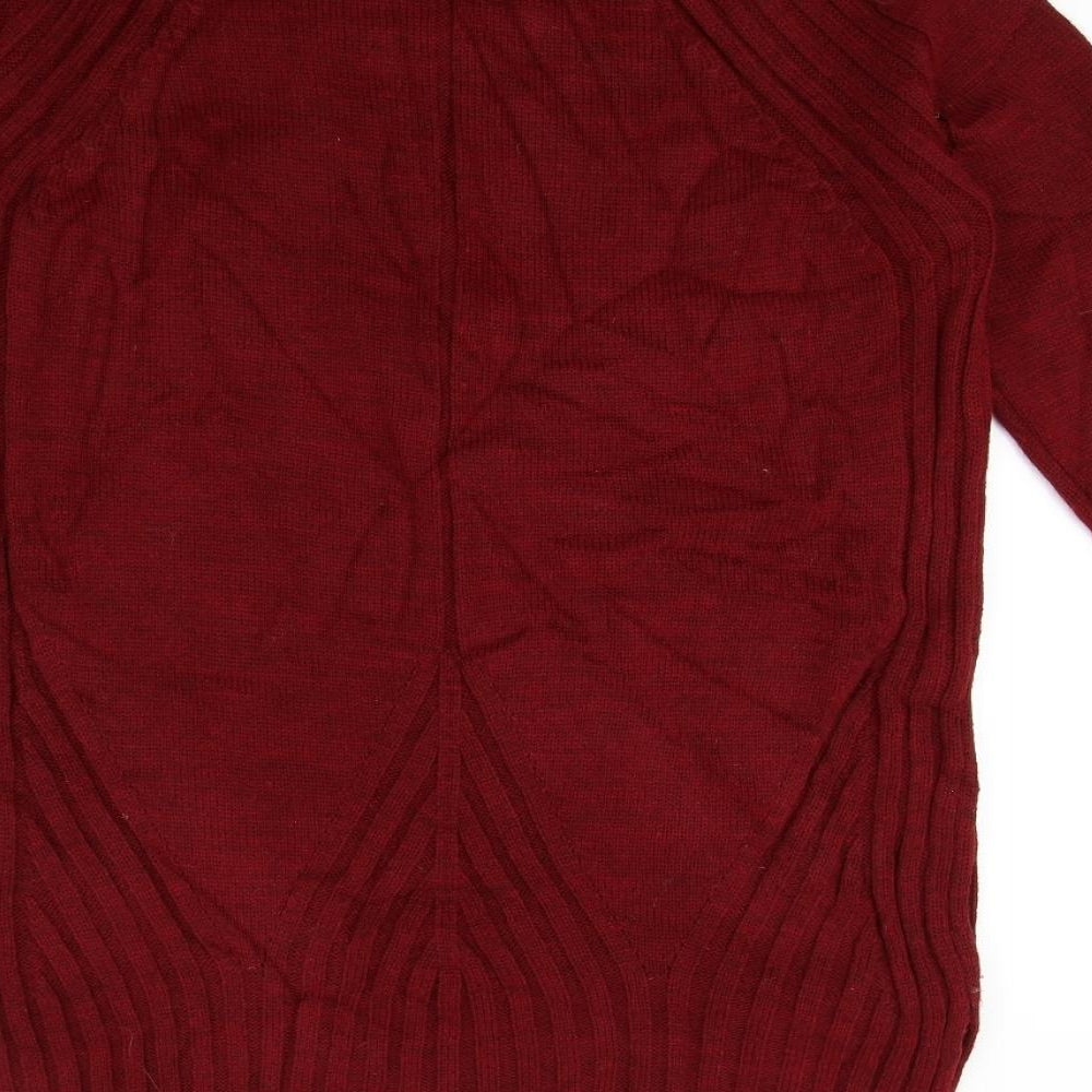 Topshop Womens Red Pullover Jumper Size 10