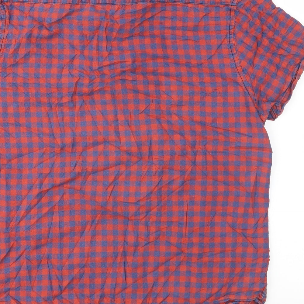 Cedar Wood State Mens Red Check Button-Up Size M