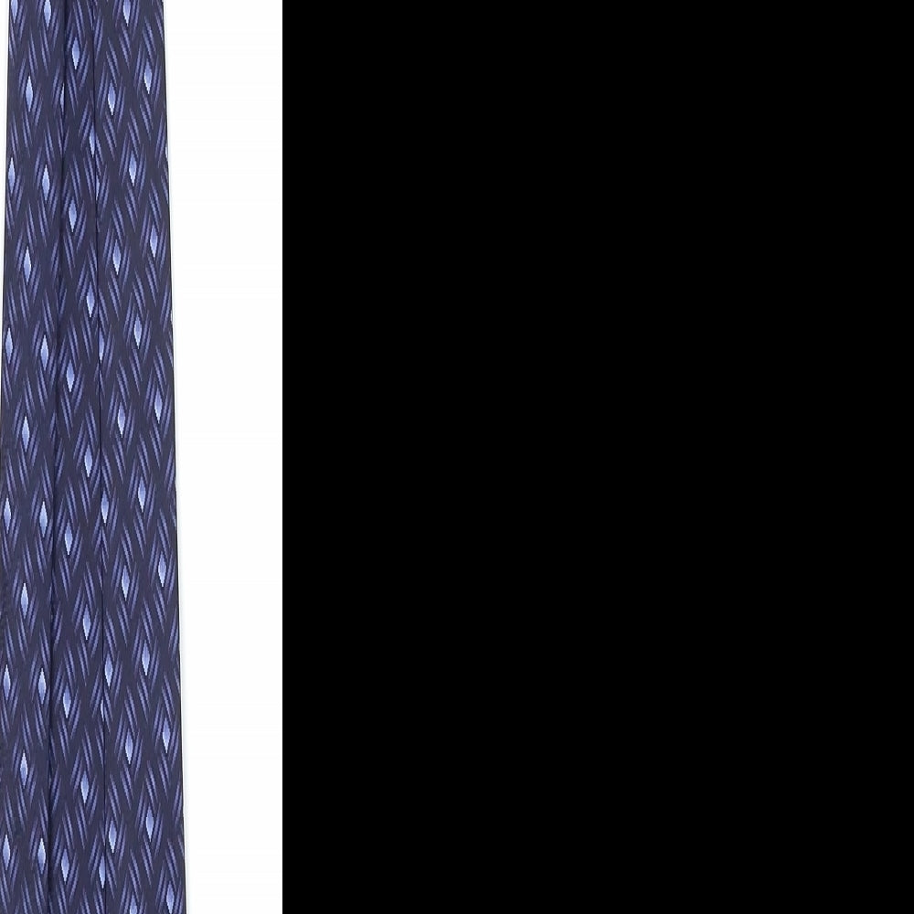 Walton Mens Blue Polka Dot Pointed Tie One Size