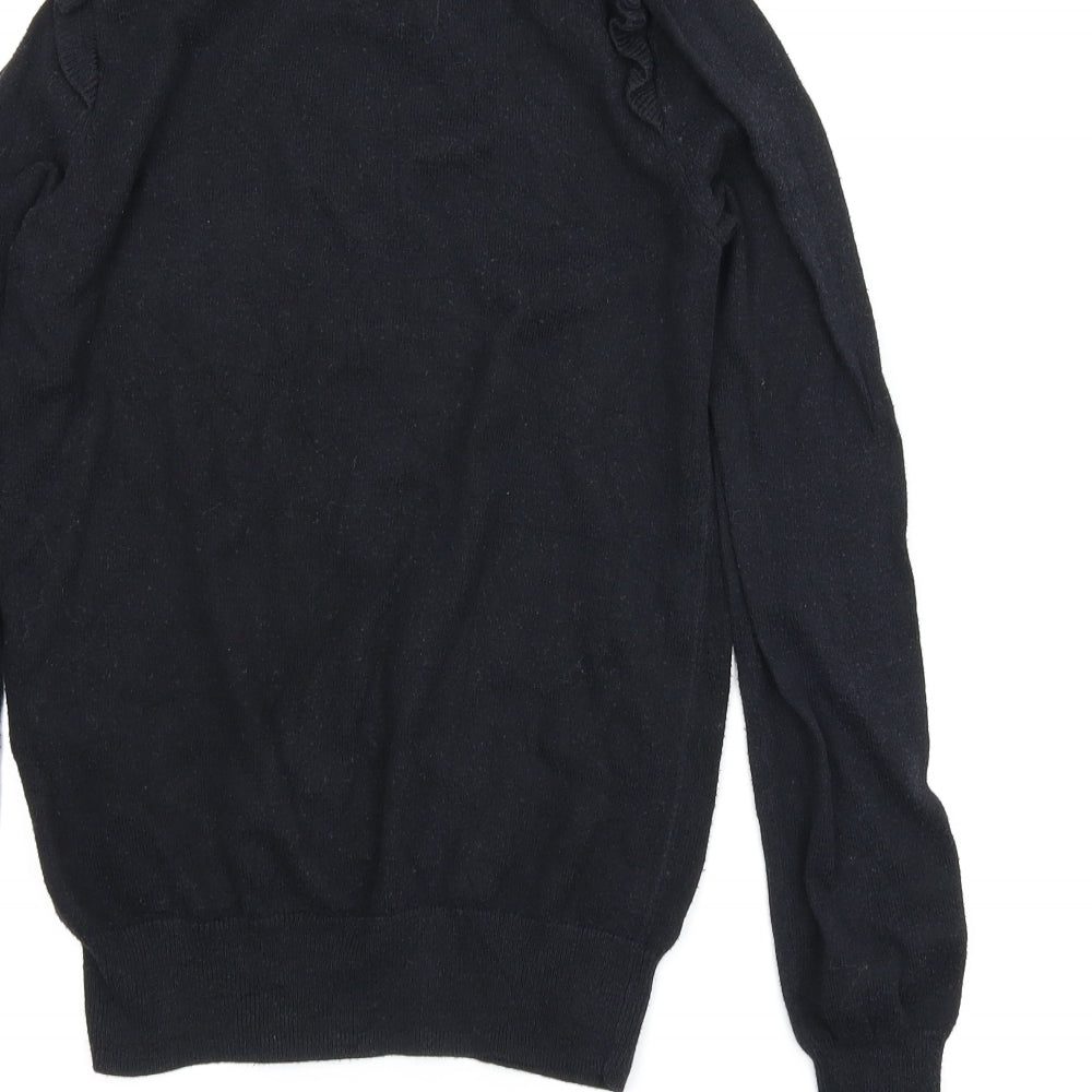 Oasis Womens Black Pullover Jumper Size XS