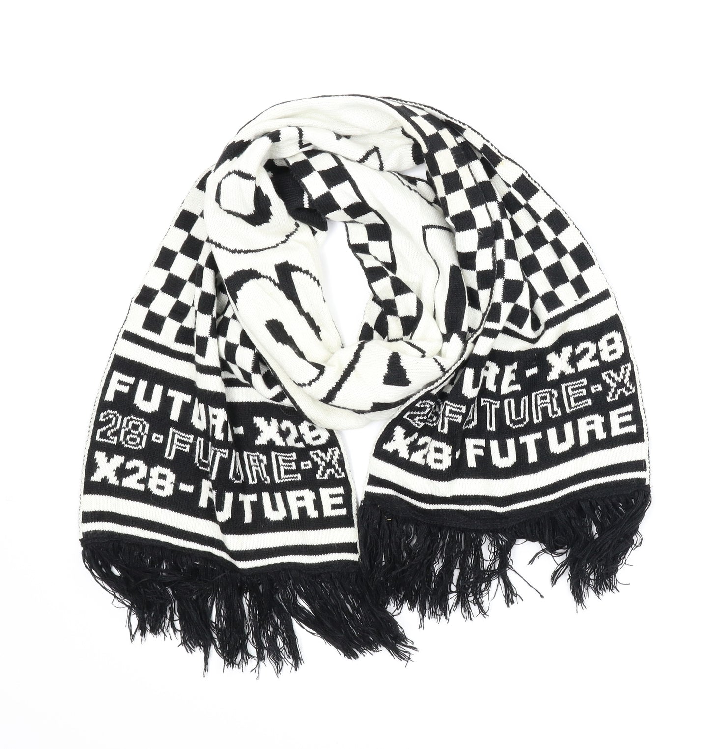 ASOS Mens Black Plaids & Checks Scarf Size Regular