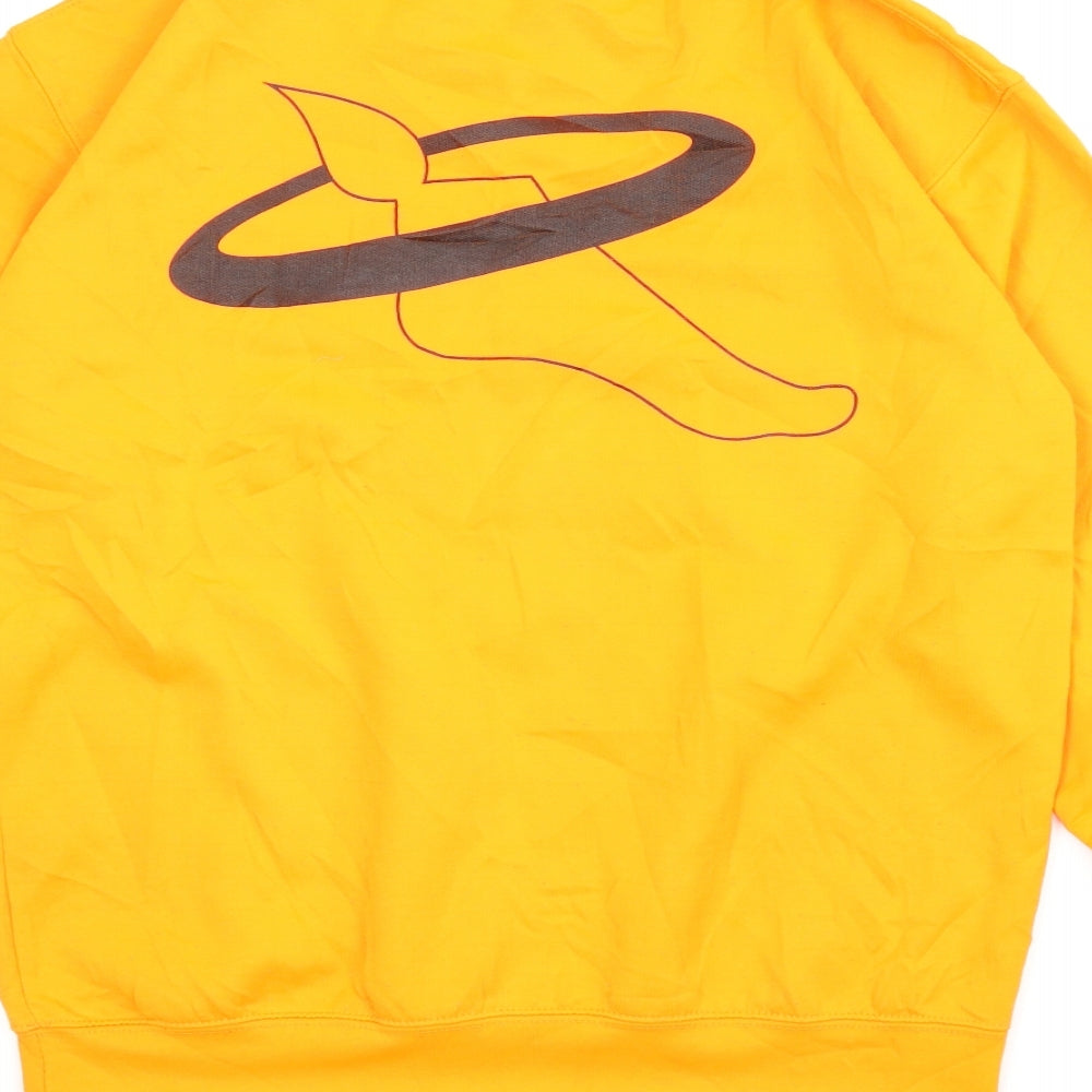 All We Do is Mens Orange Pullover Sweatshirt Size M