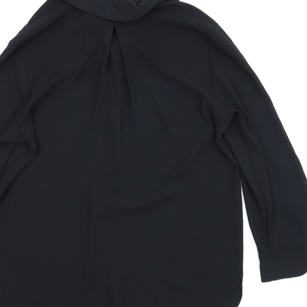 Dorothy Perkins Womens Black Basic Blouse Size 8