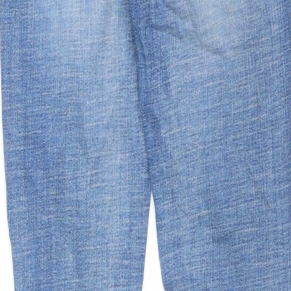 Preworn Womens Blue Denim Skinny Jeans Size 25 in L28 in - Distressed