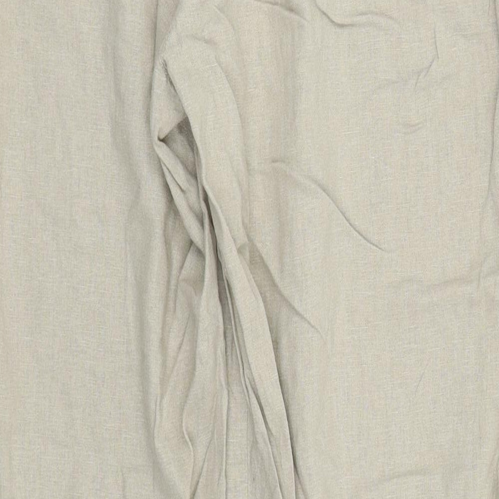 Evie Collection Womens Beige Trousers Size 16 L28 in