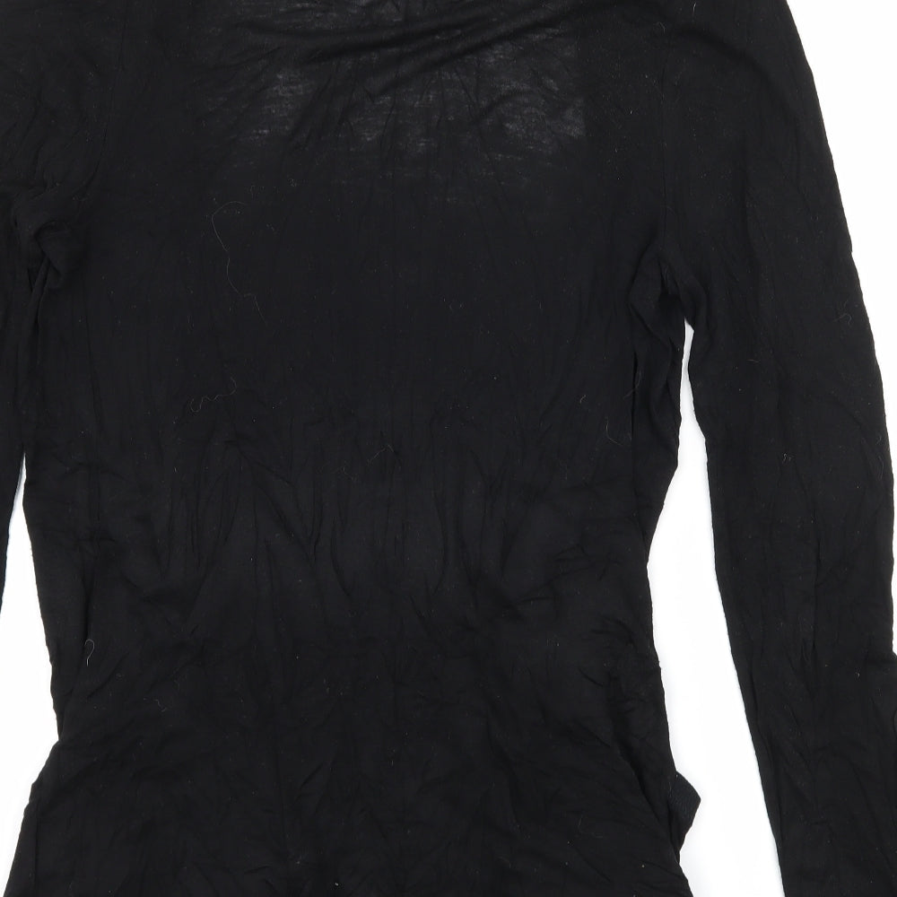 New Look Womens Black Jersey Cardigan Jumper Size 12