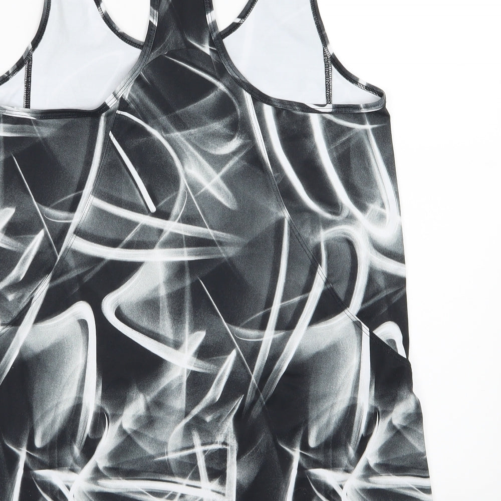DOMYOS Womens Grey Geometric Basic Tank Size M