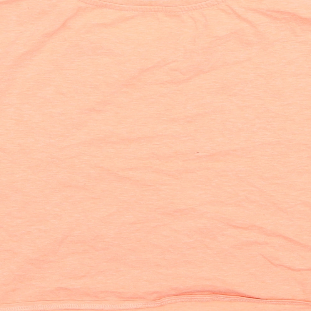 Candy Couture Girls Orange Jersey Cropped T-Shirt Size 11 Years - Beach