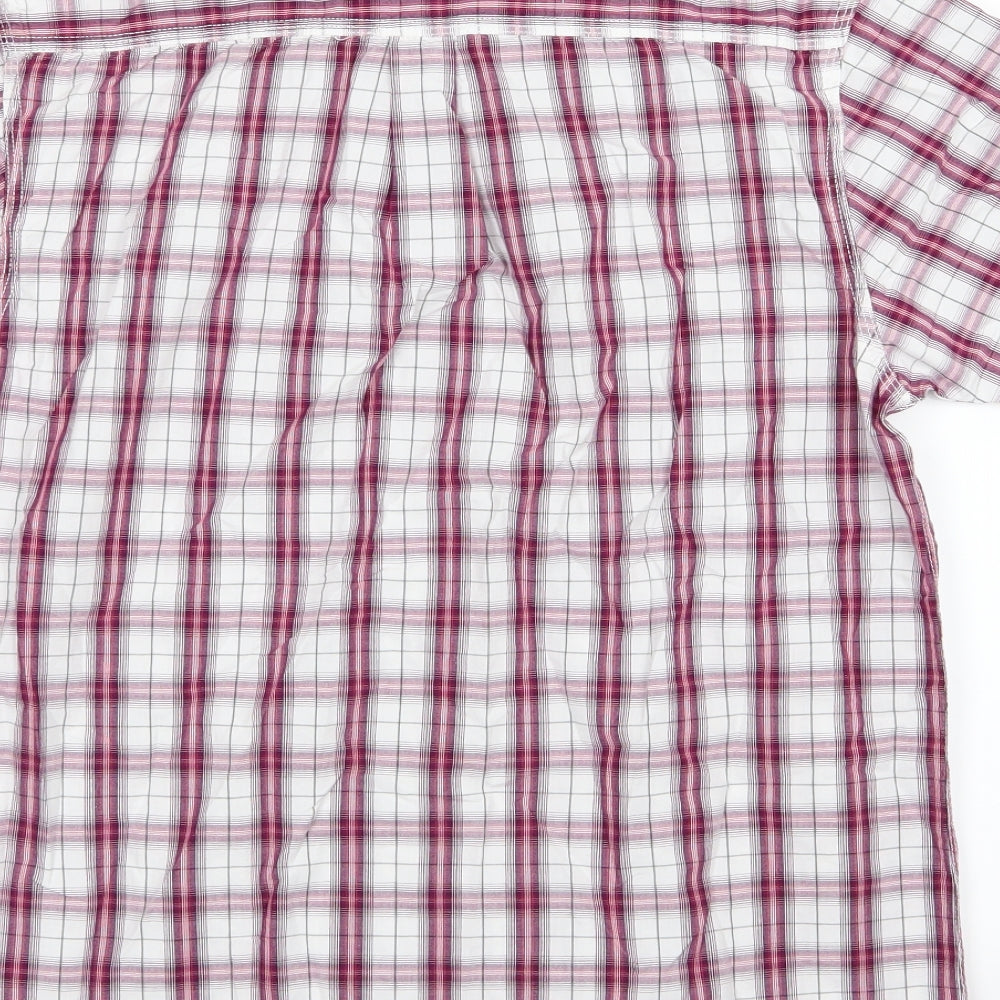 George Mens Red Striped Woven Button-Up Size M