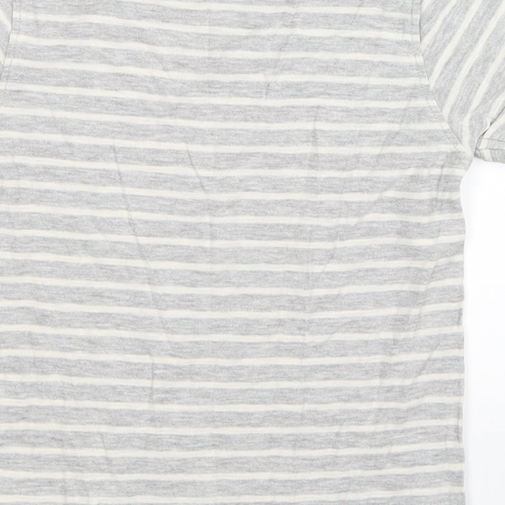 NEXT Boys Grey Striped Basic T-Shirt Size 5 Years