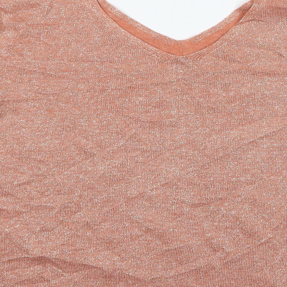 M&S Womens Pink Basic Blouse Size 14