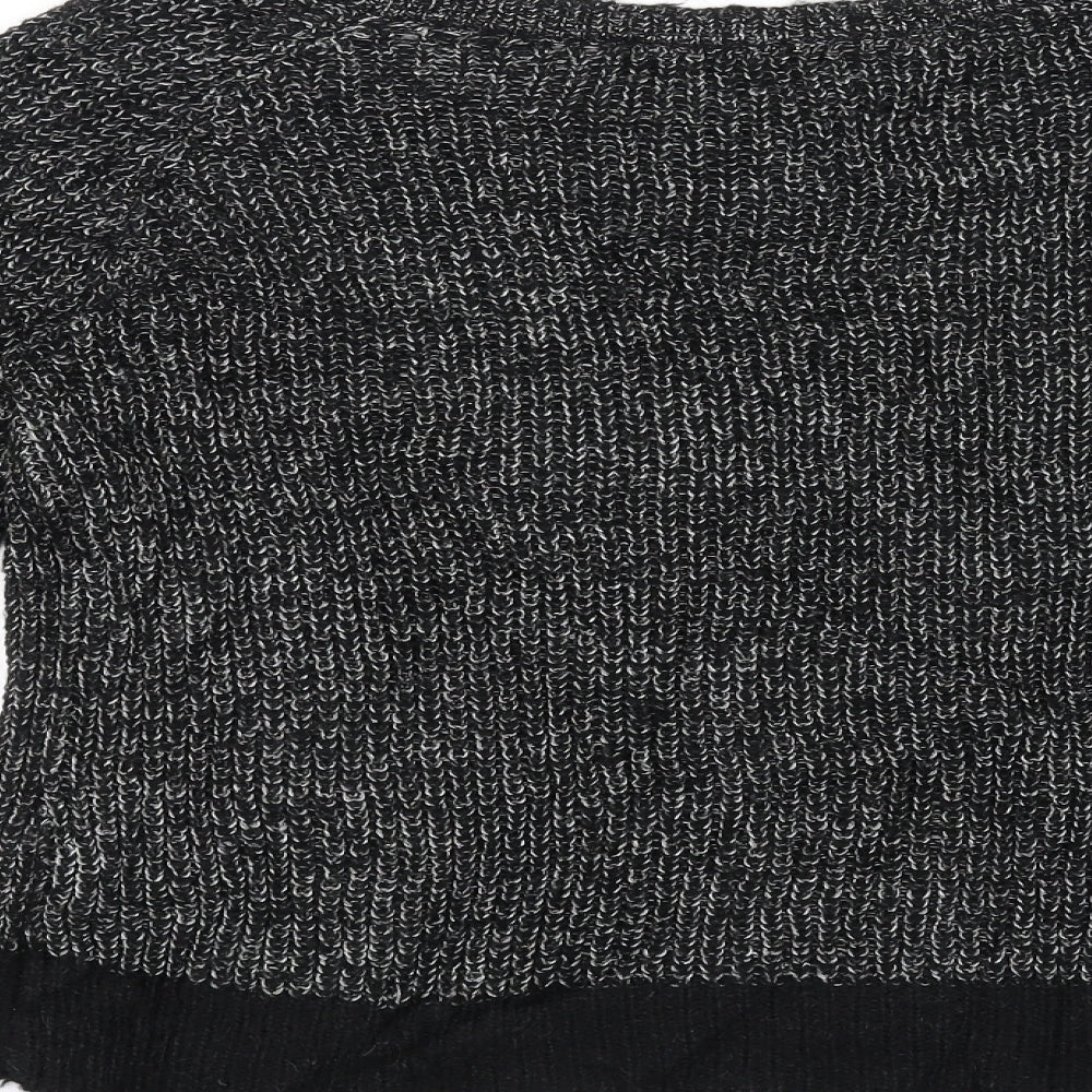 limited Womens Black Knit Pullover Jumper Size 14