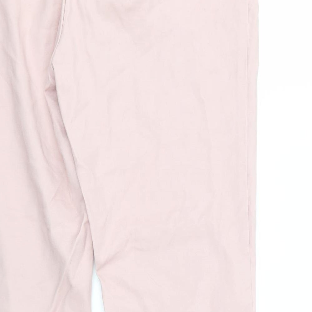 F&F Womens Pink Trousers Size 12 L25 in
