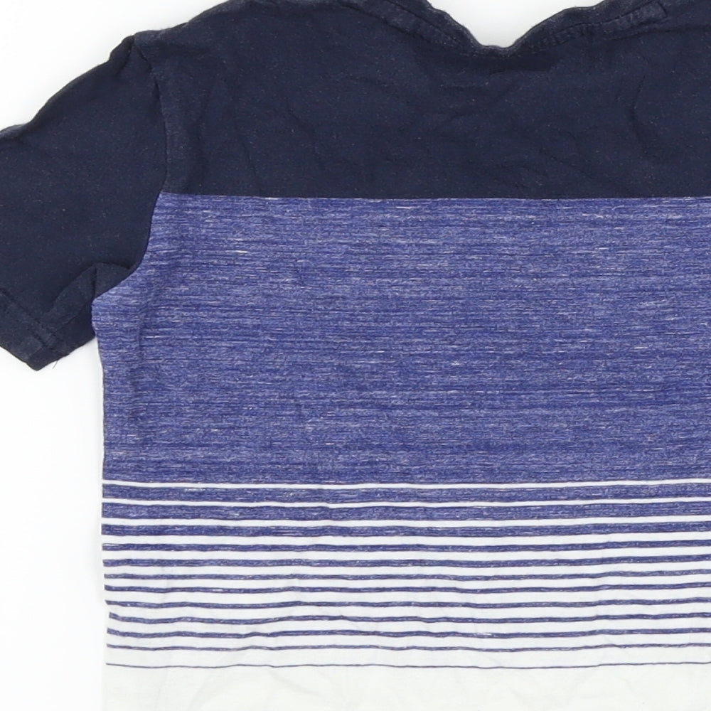 NEXT Boys Blue Striped Basic T-Shirt Size 3 Years